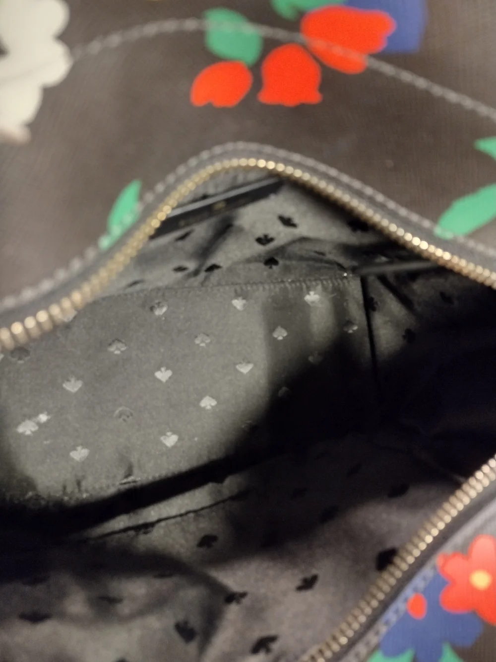 kate spade Black Floral Satchel